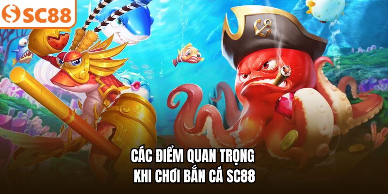 Các điểm quan trọng khi chơi bắn cá SC88